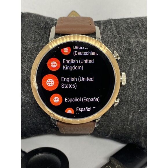 Fossil Gen 4 Authentic Digital Dial Smart Watch Custom Band FTW6016 LT342 - Picture 2 of 12